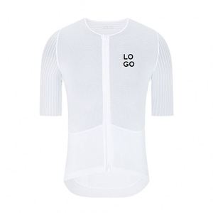 Maillot de cyclisme à manches courtes pour homme, respirant, séchage rapide, avec design à empiècements, vêtements de cyclisme confortables - Product Image 1