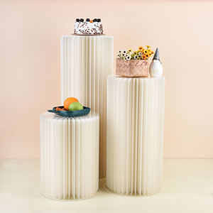 Q-131 gros papier nid d'abeille <span class=keywords><strong>Origami</strong></span> pliant colonne romaine Guide routier pour table à dessert bébé fiançailles fête mariage - Product Image 1
