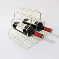 Support de rangement en métal pour bouteilles de vin