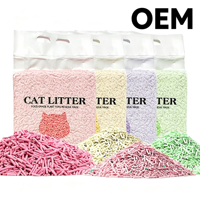 Pasir Kucing Alami Campuran Tahu, Rendah Debu, Anti Bau, Dapat Dibuang di Toilet, Berbahan Dasar Tumbuhan 2kg OEM