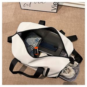 Custom Logo Workout Sports Personalized Fitness Yoga <b>Bags</b> PU Gym Organize <b>Bag</b> Women <b>Men</b> <b>Travel</b> Duffel <b>Bag</b> With Shoe Compartment - Product Image 5