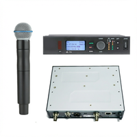 Système de microphone sans fil numérique H51 534-598MHz ULXD24/Beta58 avec récepteur ULXD4 et ensemble de micros portables ULXD2 Beta58, cardioïde, XLR, métal