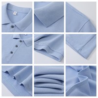 Chemise de golf pour homme ODM, tricotée, 70% coton, 30% polyester, manches courtes, broderie colorée, douce, anti-rides, taille XL
