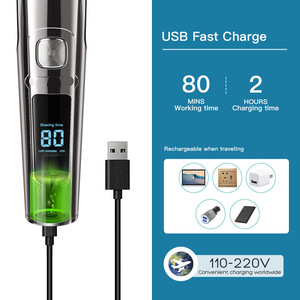 ชุดเครื่องตัดผมไฟฟ้าอเนกประสงค์ DSP 11-in-1 พร้อมจอ LCD ชาร์จผ่าน USB กันน้ำ สำหรับใช้ในบ้าน - Product Image 3