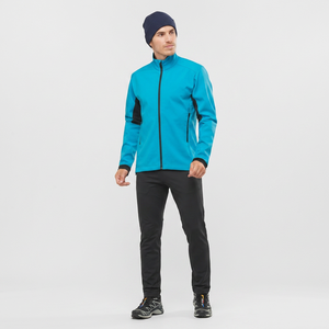 Veste softshell à capuche pour homme Finer Threads, col montant, protection solaire, séchage rapide, tissu respirant pour la saison d'automne - Product Image 1