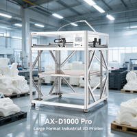 Imprimante 3D AX-D1000PRO à Plateforme Anti-Chute Haute Température, PLA, Volume d'Impression 1000mm, Nivellement Automatique, Détection de Filament, WiFi, USB, 500mm