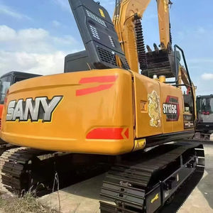 Excavadora de cadenas Sany 135 SY135 SY135C de 13.5 toneladas usada de segunda mano con motor Isuzu y bomba Liyuan de China - Product Image 1
