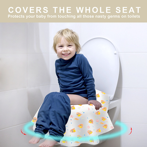 Extra Large Disposable Toilet Seat Covers for Adults, Individually Wrapped <strong>Potty</strong> Training <strong>Liners</strong> for Kids - Yellow - Product Image 4