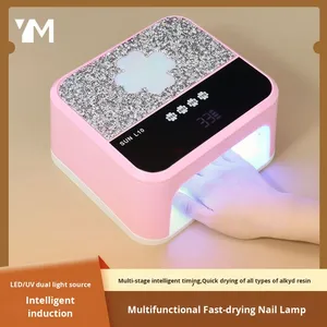 168W Rechargeable UV LED Nail Lamp 36 Beads Quick Dry Gel <b>Polish</b> Dryer for Professional Nail Enhancement - Product Image 4