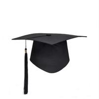Chapeau de remise de diplôme à pompon tendance pour enfants et adultes, chapeau décoratif festif pour événements scolaires