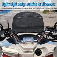Pare-brise de moto TORST Lightning Dog 150/Haojin Hunting 150 - Verre trempé et PMMA - Nouvelle version améliorée
