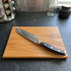 Tabla de cortar de madera natural con resina, accesorio de cocina para cortar y servir verduras, frutas, pan y carne, y para la preparación de comidas. - Product Image 5