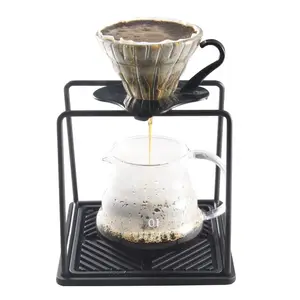 स्टेनलेस स्टील कॉफी स्टैंड फ़िल्टर कप धारक हाथ कॉफी बनाने के उपकरण
