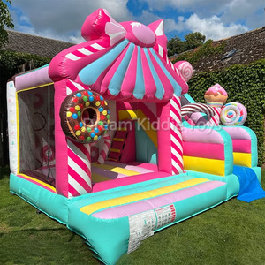 <span class=keywords><strong>Candy</strong></span> Inflable Castle World Castillo hinchable con tobogán Interior Exterior Parque infantil Candyland Bounce House - Product Image 2