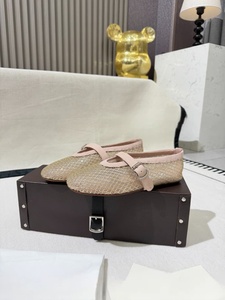 Zapatos de Bailarina ALAIAs Originales, de Malla, Lujosos, para Hombre, con Brillo, Parte Superior de Cuero Genuino, Estilo Mary Jane, Planos, para Otoño - Product Image 5