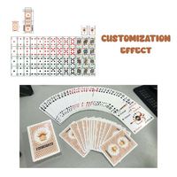 Carte à jouer de sublimation étanche avec boîte, impression avant et arrière de logo, papier doré, jeu en plastique PVC, carte à jouer de poker personnalisée