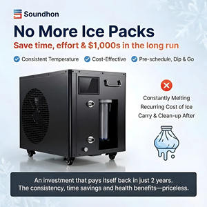 बर्फ स्नान के लिए फिल्टर के साथ नए <span class=keywords><strong>2026</strong></span> बर्फ स्नान पानी चिलर और ओजोन वाइफी ऐप के साथ घर का उपयोग ठंडे डुबकी चिलर - Product Image 4