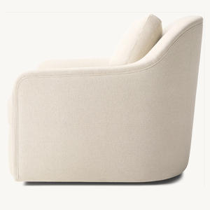 Rhoohill, silla decorativa de estilo americano de lujo, muebles de sala de estar, sofá, silla de salón giratoria de madera, sillón con marco de madera maciza - Product Image 3