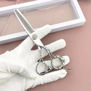 Ciseaux à cheveux professionnels en acier inoxydable 440C, 62 mm, ciseaux à effiler, tête droite, outils de coiffure, finition polie fine - Product Image 3