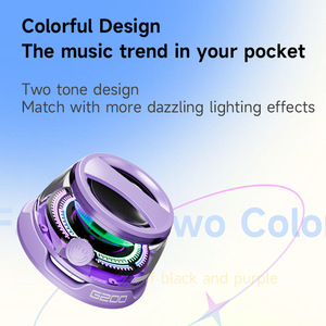 G200 Mini haut-parleur magnétique Petit haut-parleur Support de bureau pour téléphone portable Sports Outdoor Heavy Bass Waterproof RGB Colorful Light <span class=keywords><strong>Speaker</strong></span> - Product Image 6