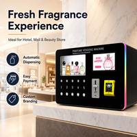 Distributeur automatique de parfums intelligent, avec écran tactile et paiement sans espèces par QR Code, destiné aux centres commerciaux, hôtels et bars