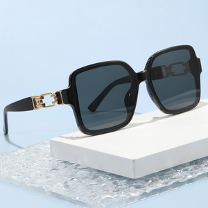 Xsy <b>Square</b> <b>Frame</b> Sunglasses <b>White</b> Pc Lens Uv400 Women Fashion Street Style - Product Image 2