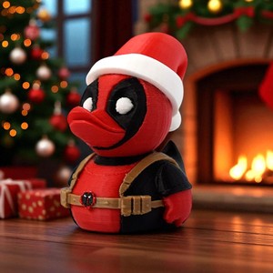 Vashine 3D Giáng Sinh Vịt Vui Đồ Chơi Trang Trí Nội Thất Hộp Mù Sinh Thái Tùy Chỉnh Tay Fan Mát Tiện Ích Sáng Tạo Nhựa Thủ Công Mỹ Nghệ Toi - Product Image 5