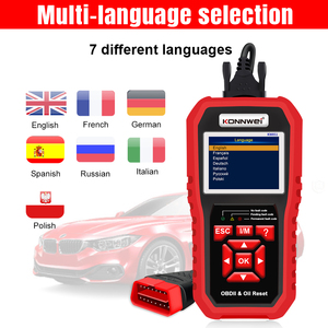 2026 Nuovo Strumento Diagnostico OBDII EOBD per Reset Olio Auto, Lettura Prontezza One-Click, Nero e Rosso <span class=keywords><strong>vs</strong></span> KW850 - Product Image 2