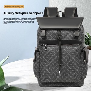 Bolso de hombro informal, moderno, <span class=keywords><strong>mochila</strong></span> de viaje, de mezclilla, poliéster, colores contrastantes, gran capacidad, <span class=keywords><strong>mochila</strong></span> escolar para estudiantes, para ir al trabajo, negocios - Product Image 1