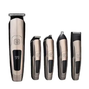 Multifunction mens grooming kit quickly charging 5 in 1 professional men's grooming hair remover kit for hair trimmer