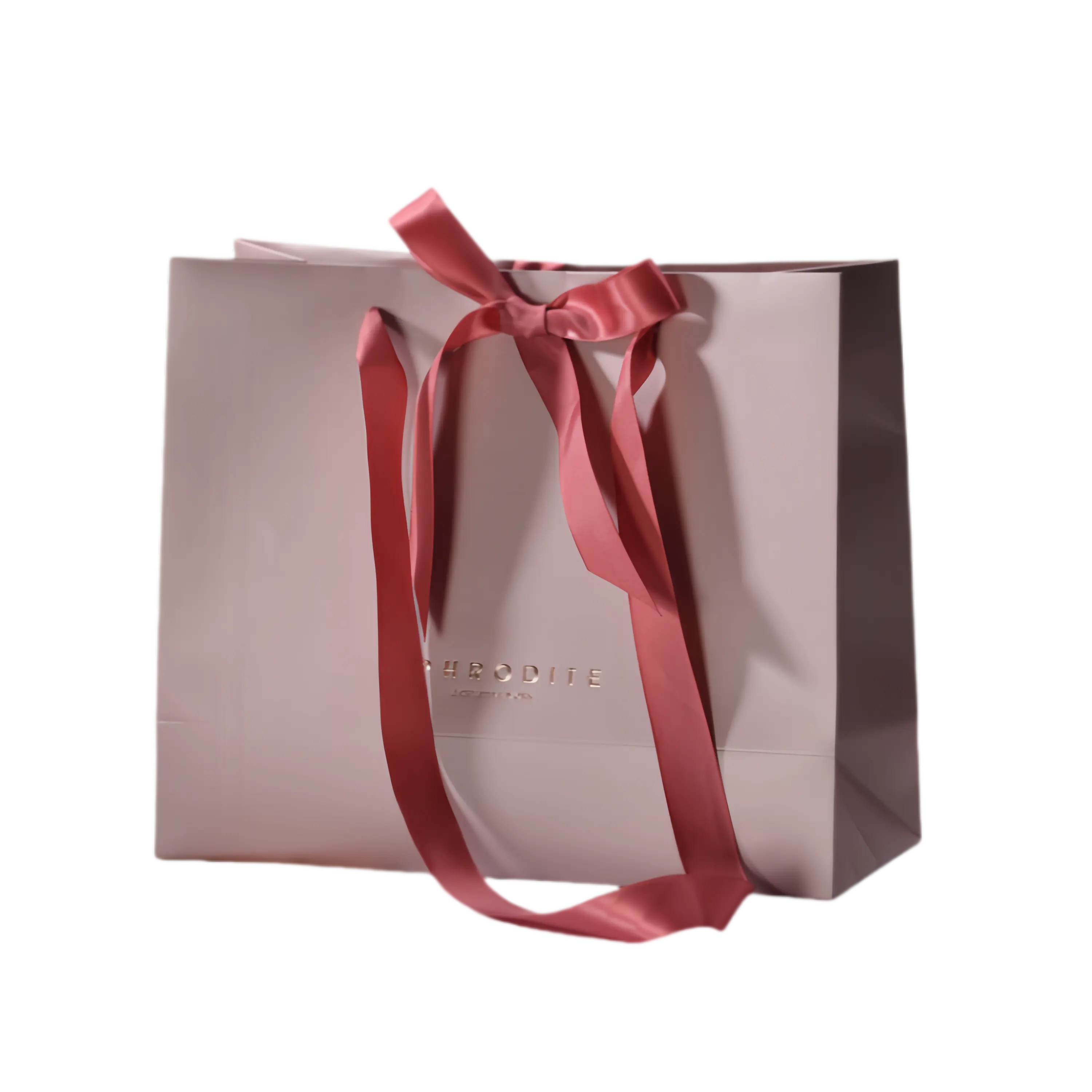 Custom Luxury Clothing Retail Pink Gift Bag papel Shopping Packaging Paper Bags for gift packaging