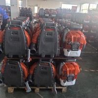 Soplador de Mochila Inalámbrico de Gasolina de Alta Potencia EB-9530 de 85cc, Motor sin Escobillas de Grado Industrial, Certificado CE, Motor de 2 Tiempos, 110m/s