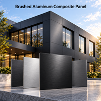 Panneau composite en aluminium brossé or rose, feuille de 3 mm pour revêtement de meubles sur mesure