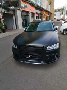 Per <span class=keywords><strong>Audi</strong></span> <span class=keywords><strong>A8</strong></span> modifica RS8 accessori per auto stile modello rs8 paraurti anteriore labbro anteriore punte diffusore labbro posteriore - Product Image 5