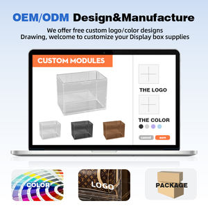 Wanuo กระเป๋าถือและกล่องโชว์กระเป๋าถือใสกล่องเก็บของพลาสติกพร้อมประตูแม่เหล็ก - Product Image 6