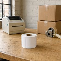 Étiquettes thermiques directes 80x50mm (3,15x2 pouces) rouleaux de papier thermique autocollants pour autocollants d'inventaire d'entrepôt
