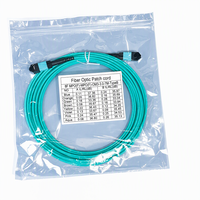Kabel Trunk Fiber Multimode 8 Core MPO Female ke MPO Female OM3 Tipe B 7M 50/125 untuk 40G