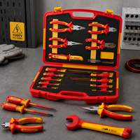 Kit d'outils à main en acier au chrome-vanadium certifié VDE, haute précision, OEM ODM, directement de l'usine, norme de sécurité 1000V, coffret rigide
