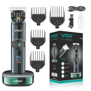 VGR V-671 Equipo <span class=keywords><strong>de</strong></span> Barbería, Cortadora <span class=keywords><strong>de</strong></span> <span class=keywords><strong>Pelo</strong></span> Eléctrica Inalámbrica Profesional, Recargable, para Hombres - Product Image 1