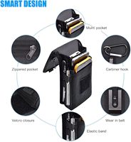 Telefoonriemtas met riemclip en karabijnhaak, stevige telefoonholster voor iPhones 16/15/14 Pro Max & Samsung telefoons