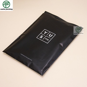 Custom Frosted Gravure Printed Reclosable CPE Zip Lock Bags for Hoodies Sweatshirts Shoes & Socks Packaging (Recyclable) - Product Image 2
