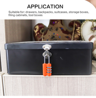 Cadenas à combinaison en alliage de zinc, antivol, petit cadenas pratique pour valises et bagages