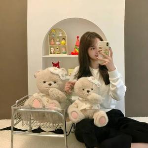 Lindo oso de peluche cómodo juguete pijama oso comodidad serie almohada grande para dormir regalo de cumpleaños para niñas ODM PP algodón alivio del estrés - Product Image 4