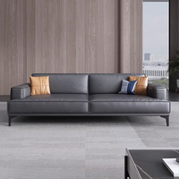 Ensemble de chaises de bureau en cuir PU pour réceptions et réunions - Design simple, éponge haute densité pour canapé trois places