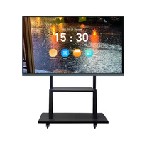 Tableau blanc interactif intelligent Android 16 3576 4K LCD de 75 pouces pour l'éducation, avec IA, écran tactile 8+128 Go et caméra
