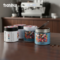 Fabricant d'emballages Tianhui, boîtes métalliques personnalisées de qualité alimentaire, hermétiques, vides, pour café.