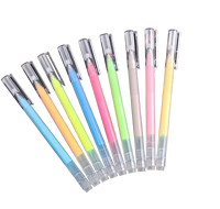 Stylos surligneurs acryliques pastel et néon, pointe fine de 1 mm, pointe ronde, à base d'eau, 12 couleurs pour le journaling sur papier noir et l'art