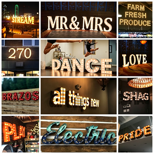 Lettres et chiffres géants LED de 3 pieds et 4 pieds, enseigne lumineuse extérieure étanche pour la décoration de mariages, fêtes, événements, location et entreprises - Product Image 5