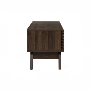 Timeless 1.8m <b>Walnut</b> Laminated FLORO <b>TV</b> Cabinet Malaysian Craftsmanship Minimalist Media Storage for Large Television - Product Image 3