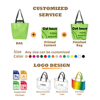 Sacs Cabas en PP Tissé Stratifié Taille Extra Large à Logo Personnalisé, Sacs de Rangement en Polypropylène PP Tissé Personnalisés